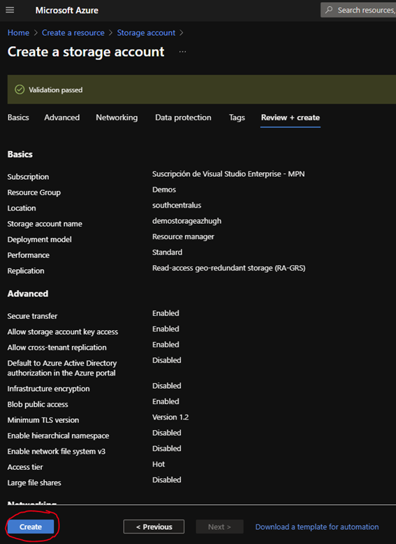 Manage Azure Blob storage using the Azure SDK